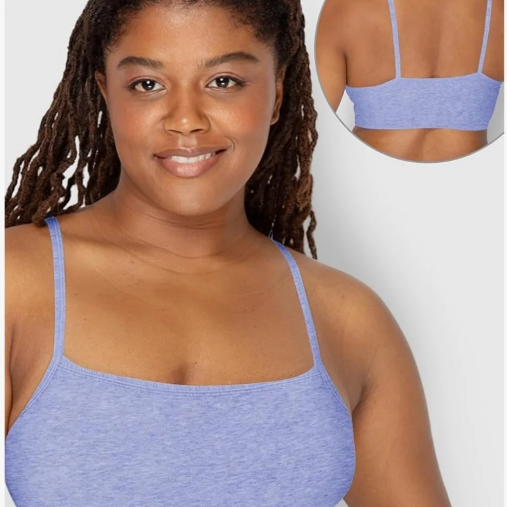 Fruit Of The Loom Spaghetti Strap Sports Bras Size 42 White Gray Blue Value Pack - Picture 2 of 8